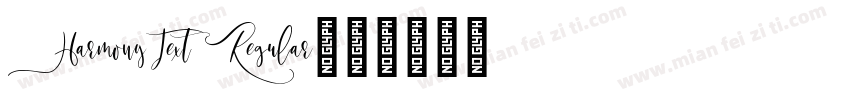 HarmonyText Regular字体转换